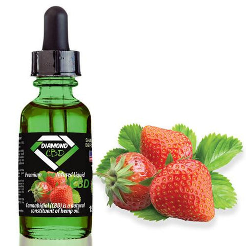 Diamond CBD Strawberry flavor (50mg-550mg) - 15ml