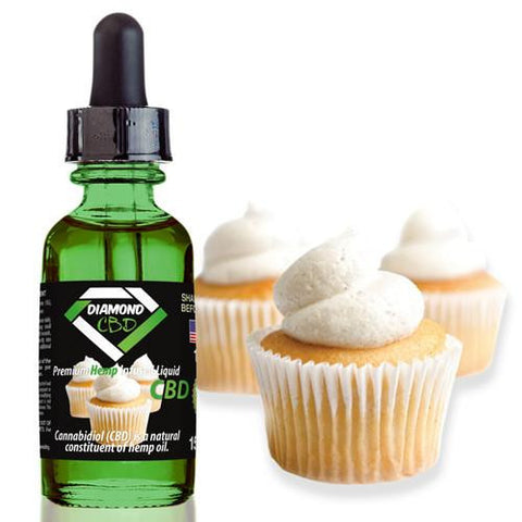 Diamond CBD Vanilla Cupcake flavor (50mg-550mg) - 15ml