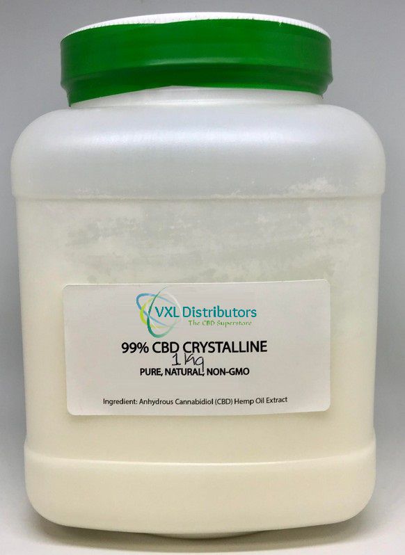 Crystalline Isolate 99.9% Pure 1 Kilo (Used for Manufacturing CBD Products)