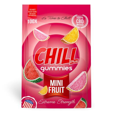 Chill Plus Gummies - CBD Infused Mini Fruits (Box of 12)