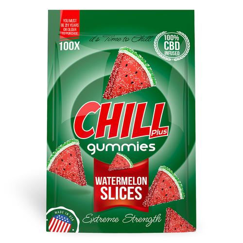 Chill Plus Gummies - CBD Infused Watermelon Slices (Box of 12)