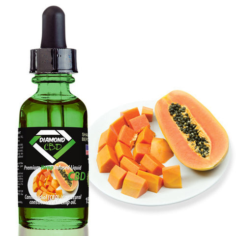 Diamond CBD Papaya flavor (50mg-550mg) - 15ml