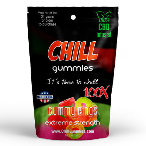 CHILL GUMMIES - CBD INFUSED GUMMY RINGS<br> (Box of 12)
