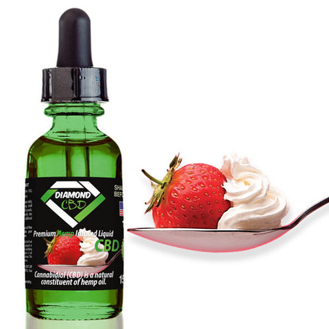 Diamond CBD Strawberry and Cream flavor (50mg-550mg) - 15ml