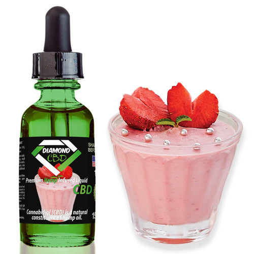 Diamond CBD Strawberry Yogurt flavor (50mg-550mg) - 15ml
