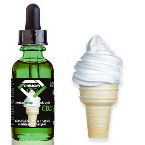Diamond CBD Vanilla Ice Cream flavor (50mg-550mg) - 15ml
